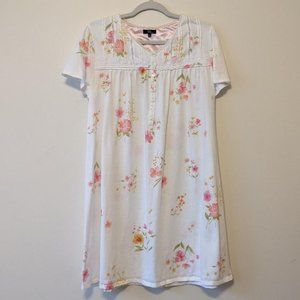 Aria Knee Length Floral Nightgown Women's Medium